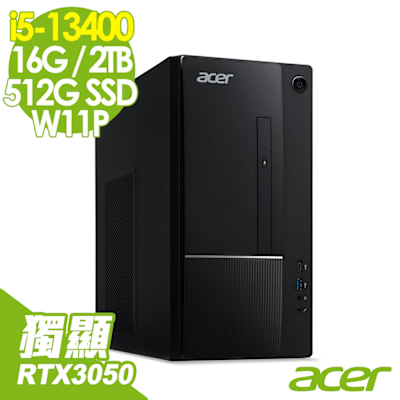 Acer 宏碁 Aspire TC-1770 家用電腦 (i5-13400/16G/2TB+512SSD/RTX3050-6G/W11)
