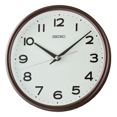 SEIKO 精工 全面夜光 滑動式秒針靜音兩用鐘 時鐘-棕框 QXA836B SK045