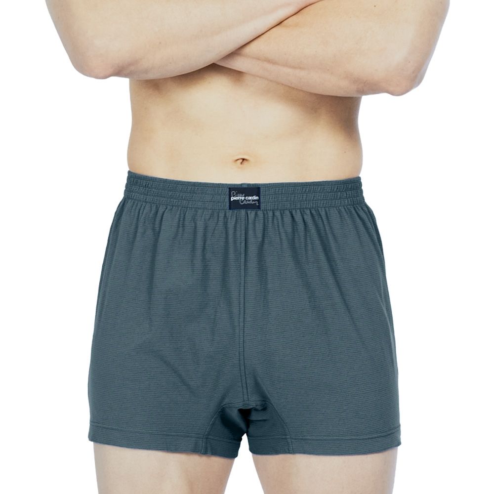 【pierre cardin 皮爾卡登】抗菌消臭速乾平口褲（三件組）-E3621PC (深灰綠)