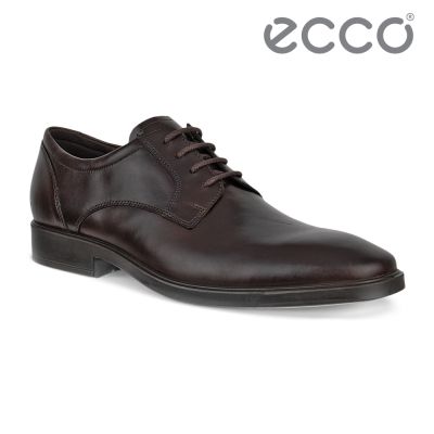 ECCO METROPOLE MILAN 都會米蘭系列經典正裝方頭皮鞋 男鞋 可哥棕