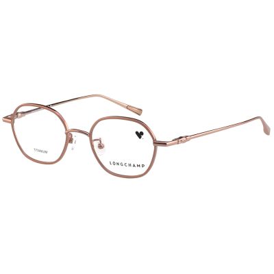 LONGCHAMP 純鈦 光學眼鏡(玫瑰金配裸色)LO2534LBJ