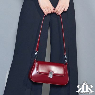 2R 安娜牛皮Lady仕女肩背包 酒艷紅