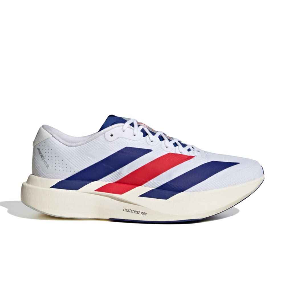 Adidas Adizero Evo SL 紅白藍 輕量 跑鞋 網布 休閒鞋 運動鞋 男鞋 KK3719