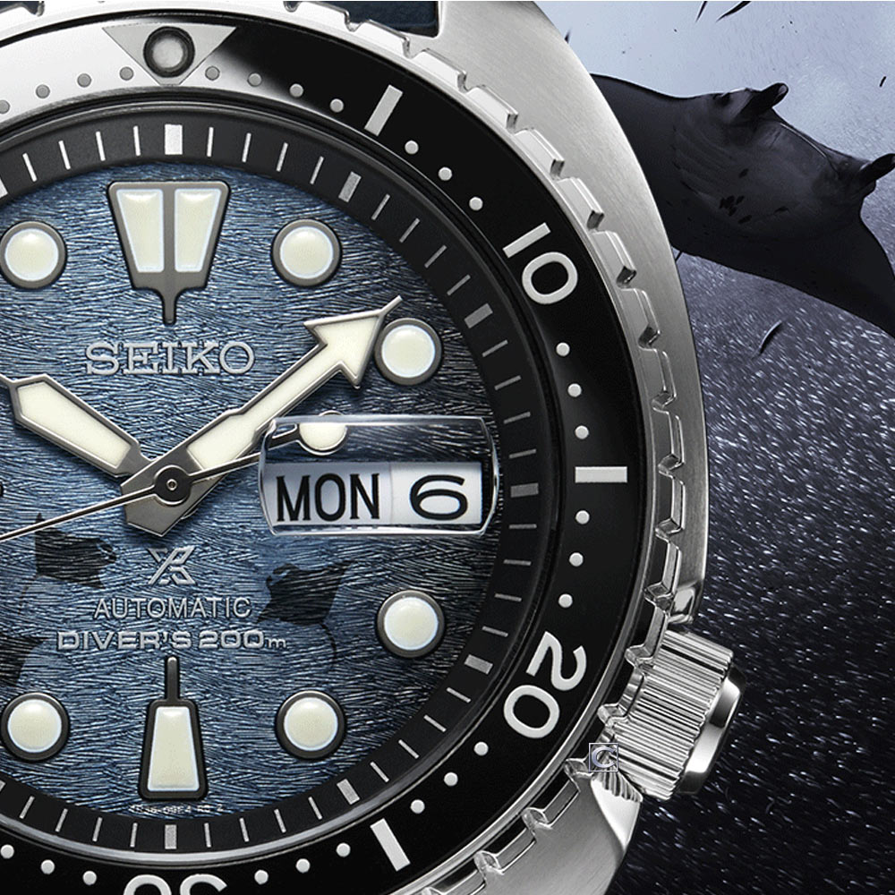 SEIKO 精工PROSPEX 魔鬼魚海龜王200米潛水機械錶(4R36-06Z0H)SRPF77K1