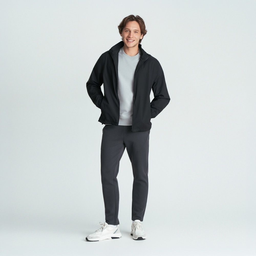 GIORDANO 男裝空氣棉修身窄腳長褲 Essential Future系列【雙色任選】 (10 原子灰)