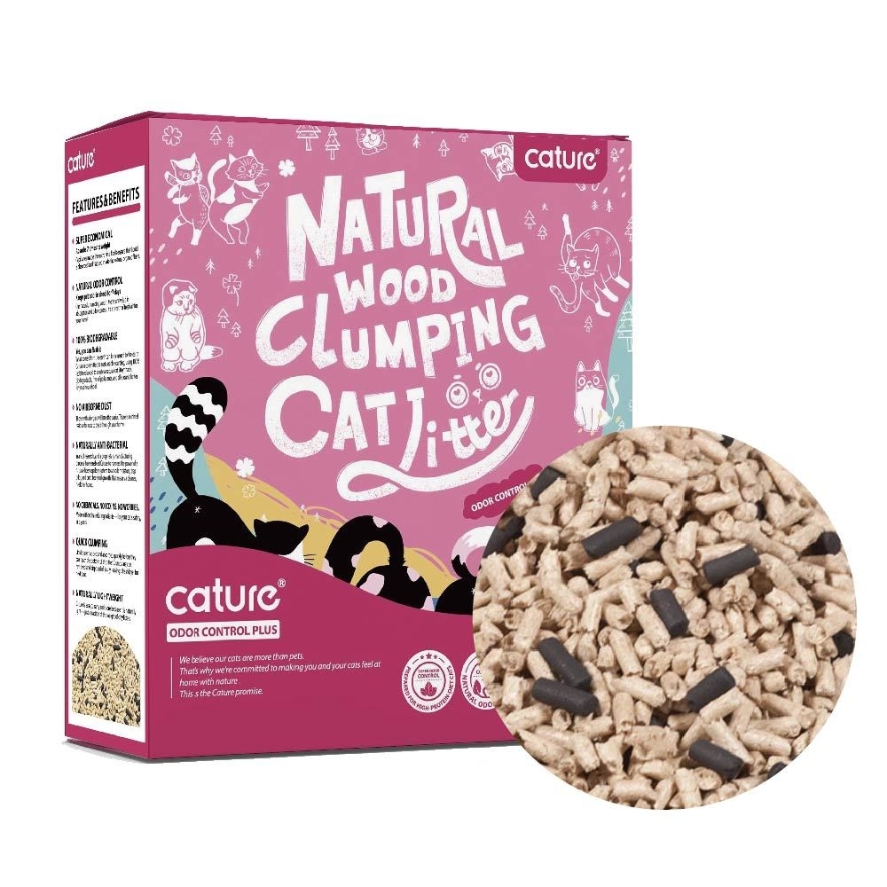【3入組】cature凱沃 天然木凝結砂/天然綠茶豆腐凝結貓砂 6L/2.4kg