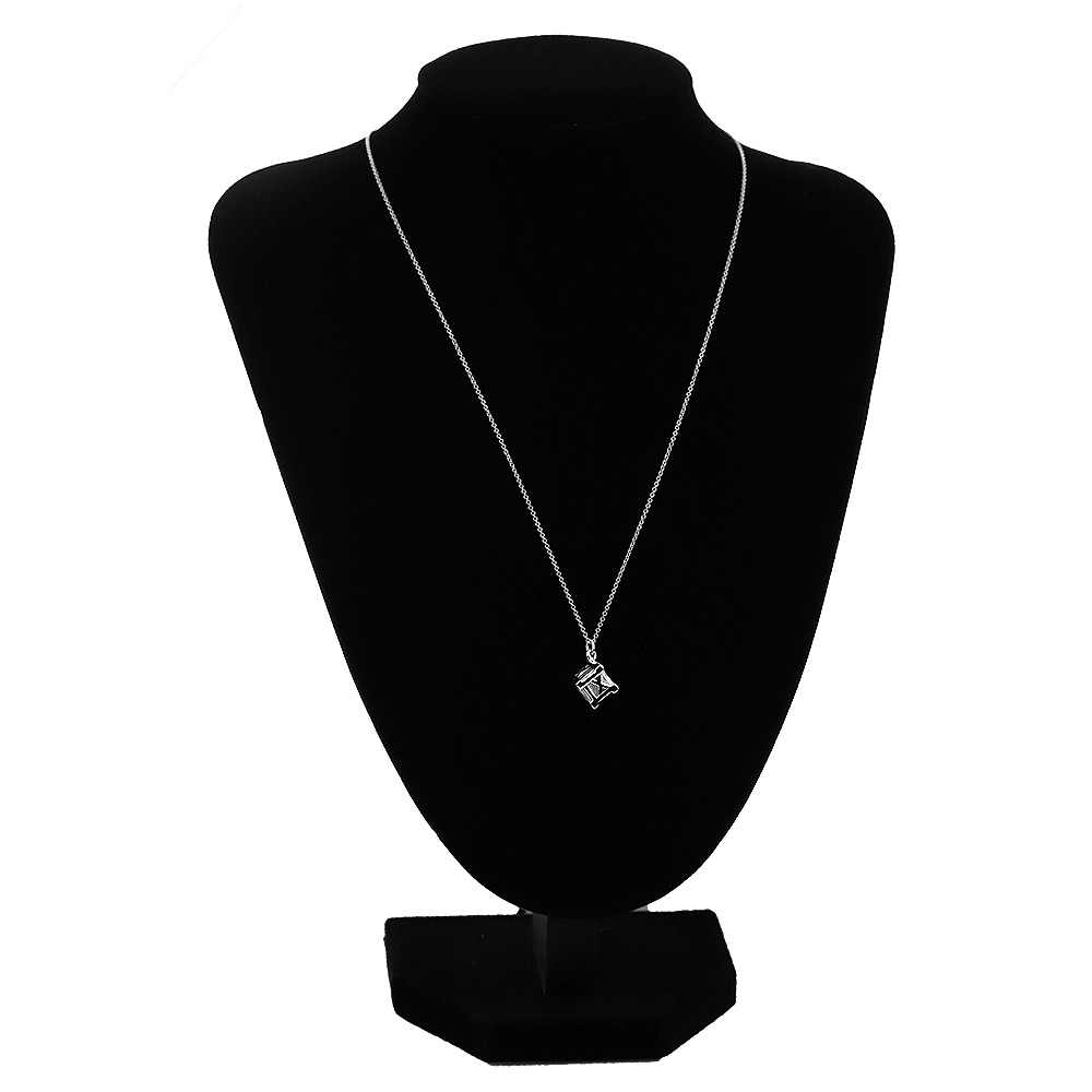 二手品Tiffany&Co. 蒂芙尼羅馬數字立體方塊925純銀項鍊| Tiffany