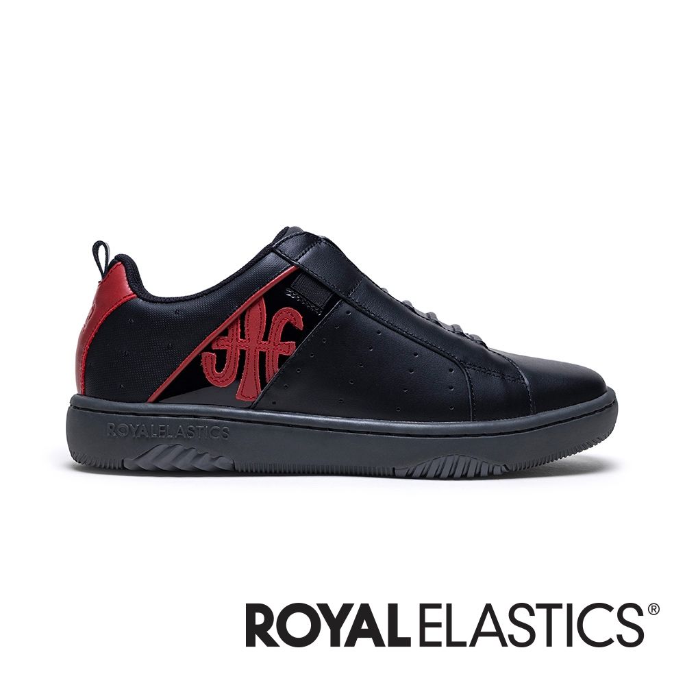 ROYAL ELASTICS ICON2.0 黑紅真皮潮流運動休閒鞋 (男) 006561-991