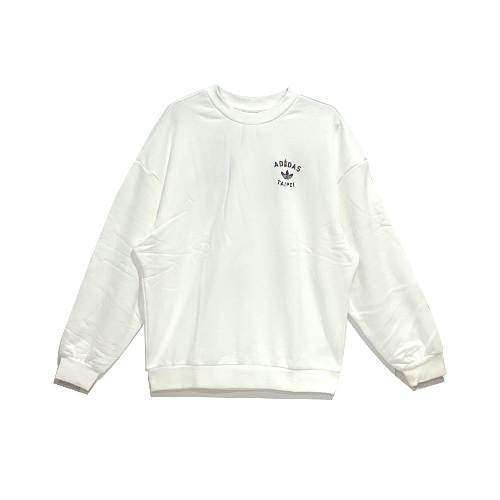 【Adidas 愛迪達】BUBBLE TEA CREW 珍珠奶茶系列 圓領長袖T恤 男女 A-LI3243 B-LI3244 精選三款 (B 男女款-LI3244)