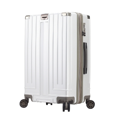 Bogazy Stacy POLO星際幻影 20吋海關鎖可加大輕量行李箱/聯名款(米蘭白)