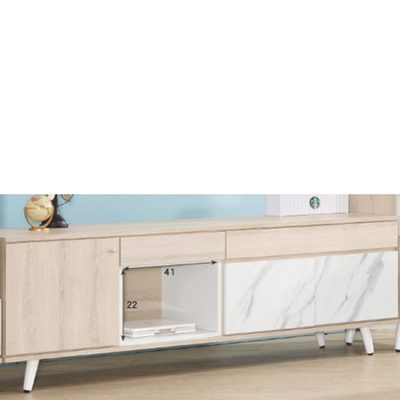 AS DESIGN 雅司傢俱-慧恩雙色6尺矮櫃-181*40*56cm