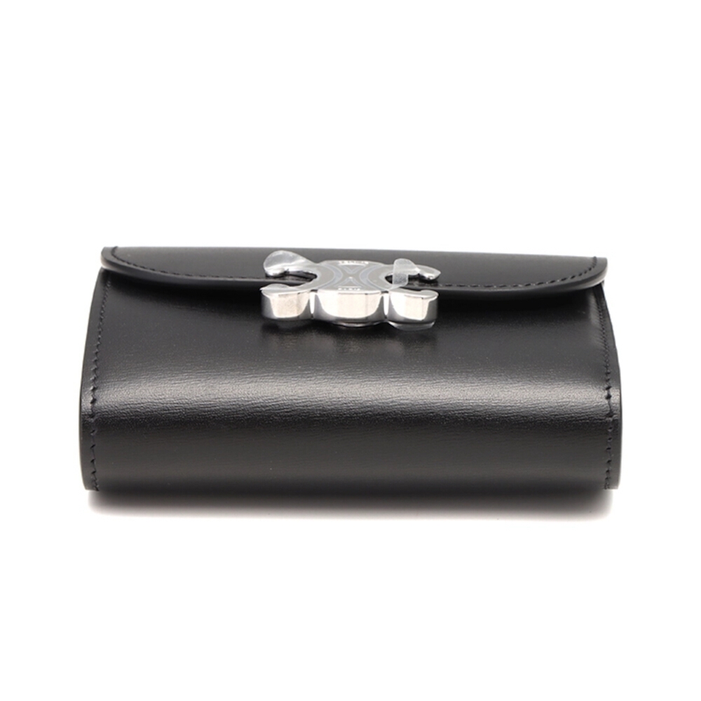 CELINE Small Flap Triomphe 凱旋門牛皮小號翻蓋零錢包卡夾皮夾