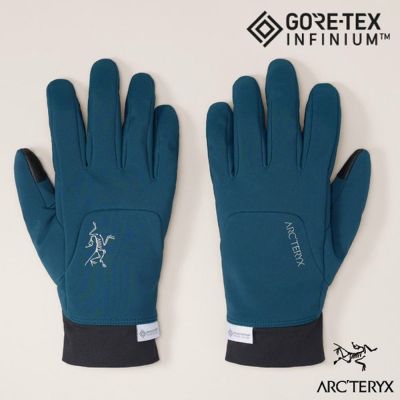 【ARCTERYX 始祖鳥】Venta Glove 輕量保暖防風可觸控手套/GORE-TEX INFINIUM軟殼面料.抓絨裡襯/ X000009934 夜色藍