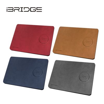 iBRIDGE 急速Qi2無線皮革鼠墊充電器