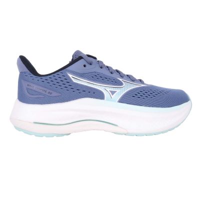 MIZUNO WAVE INSPIRE 22 SW 女支撐慢跑鞋-4E寬楦 J1GD264573 深靛藍綠白