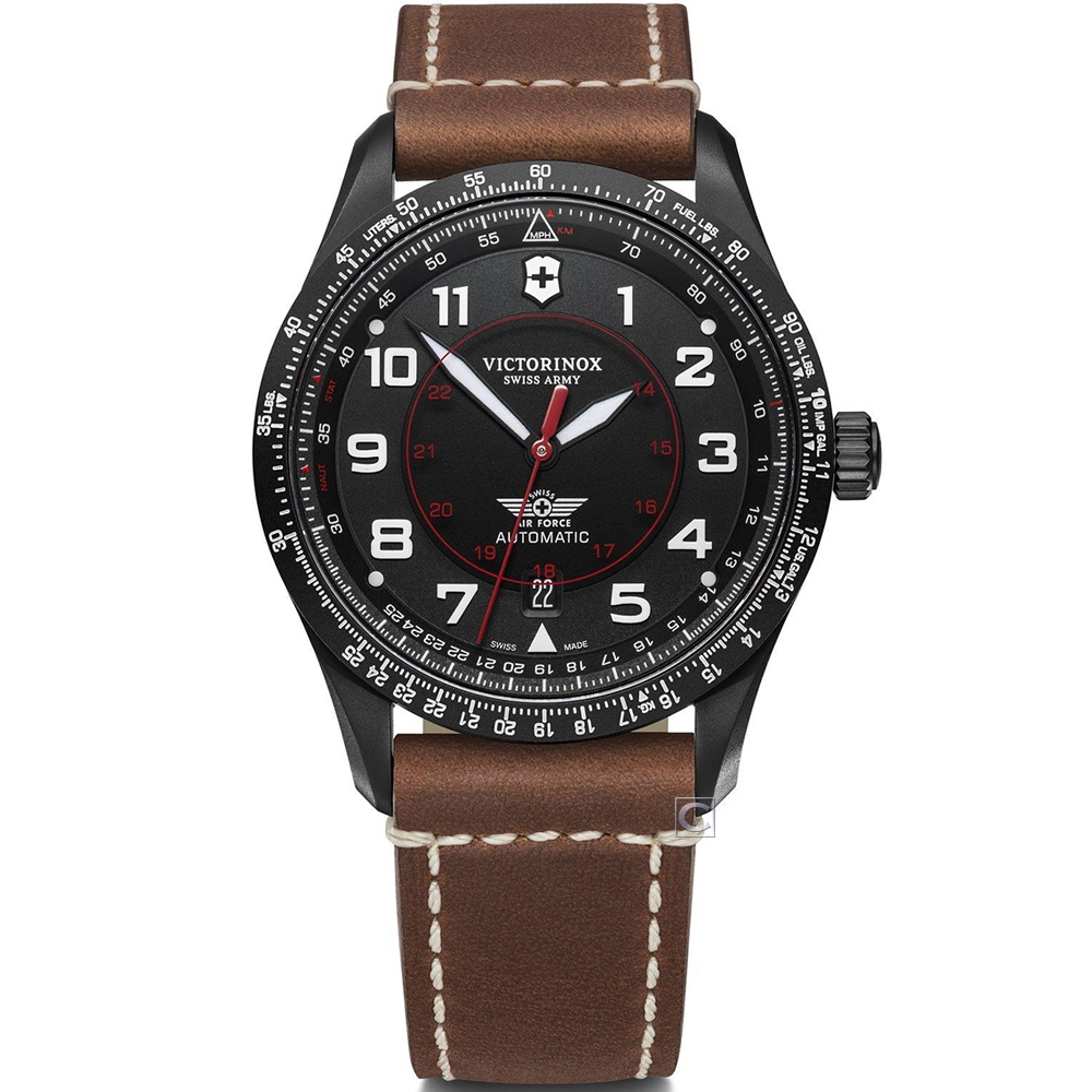 VICTORINOX瑞士維氏Airboss Black Edition 自動上鏈機械錶(VISA-241886