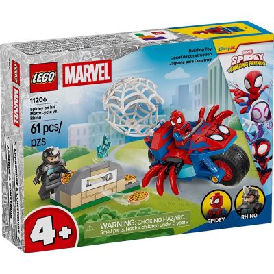 樂高LEGO SPIDEY系列 - 11206 蜘蛛人騎摩托車大戰犀牛人