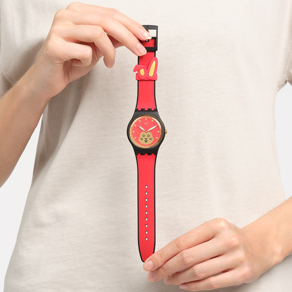 Swatch New Gent 原創系列手錶YEAR OF THE RABBIT 兔年生肖紀念錶(41mm