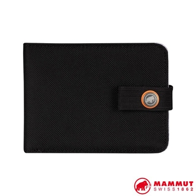 【MAMMUT 長毛象】Xeron Wallet 經典休閒夾扣短夾.皮夾.短夾.零錢包 2810-00190-0001 黑