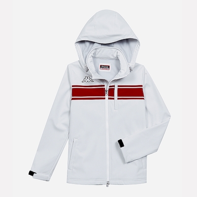 KAPPA義大利 女SOFTSHELL 內貼刷毛外套 白 3514IPW001