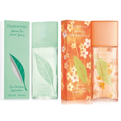 Arden 雅頓 綠茶淡香水100ml+ 綠茶甜桃淡香水100ml