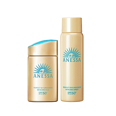 安耐曬 金鑽高效防曬露NA 5X版＋金鑽高效防曬噴霧 NA 60g 