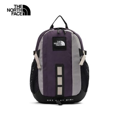 【The North Face 官方旗艦】北面男女款灰色DWR防潑水休閒後背包｜8GJJMUC 筆電包/登山包