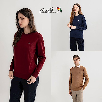 Arnold Palmer -男女裝-簡約百搭圓領針織上衣-多色選