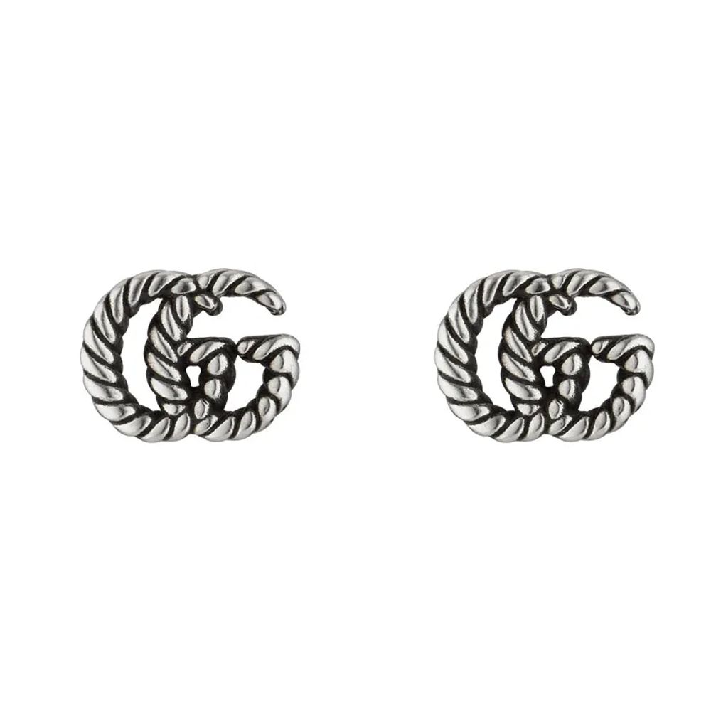 GUCCI 古馳 GG Mormont系列 耳環 925純銀