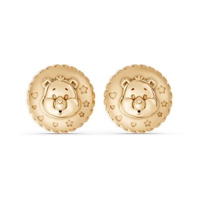ALUXE 亞立詩 10K金 立體小熊浮雕訂製耳環 EE0308 (CareBears聯名系列)