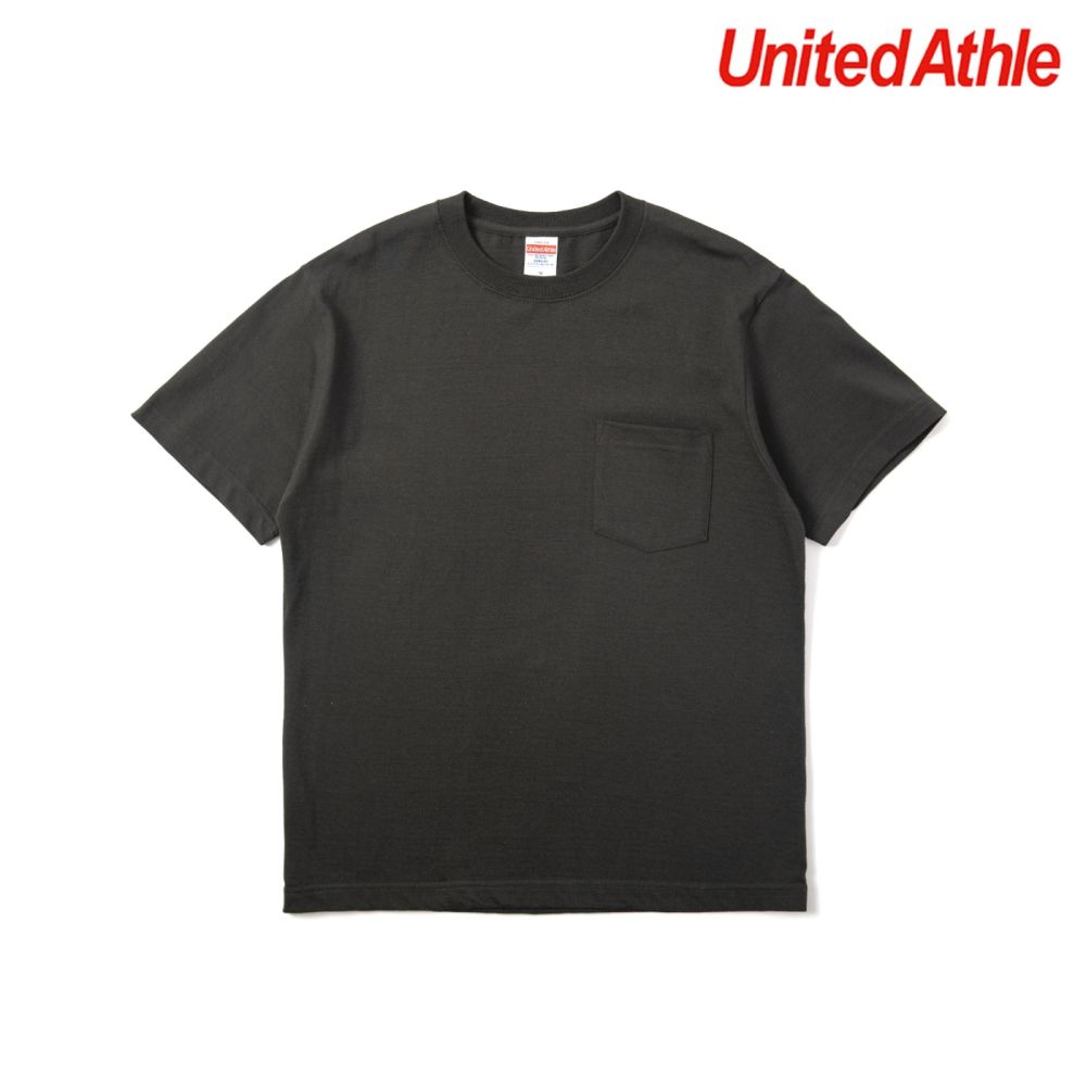 日本授權United Athle 5.6OZ 口袋短TEE 5006-01 UA 舒適 (黑色)