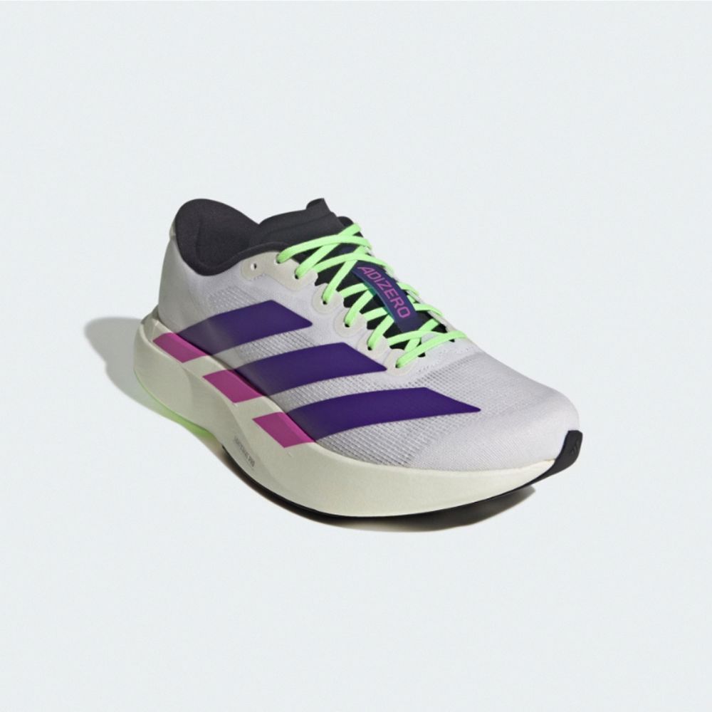 adidas 慢跑鞋 Adizero Evo SL M 男鞋 白 紫 緩震 彈力 運動鞋 愛迪達 JS4495