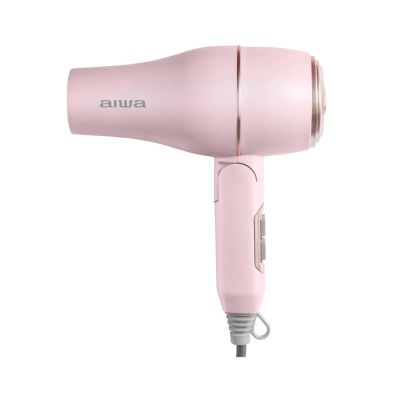 【AIWA】愛華負離子吹風機-粉紅色(高速吹風機 髮廊吹風機 負離子吹風筒 摺疊吹風機/AH-D33)