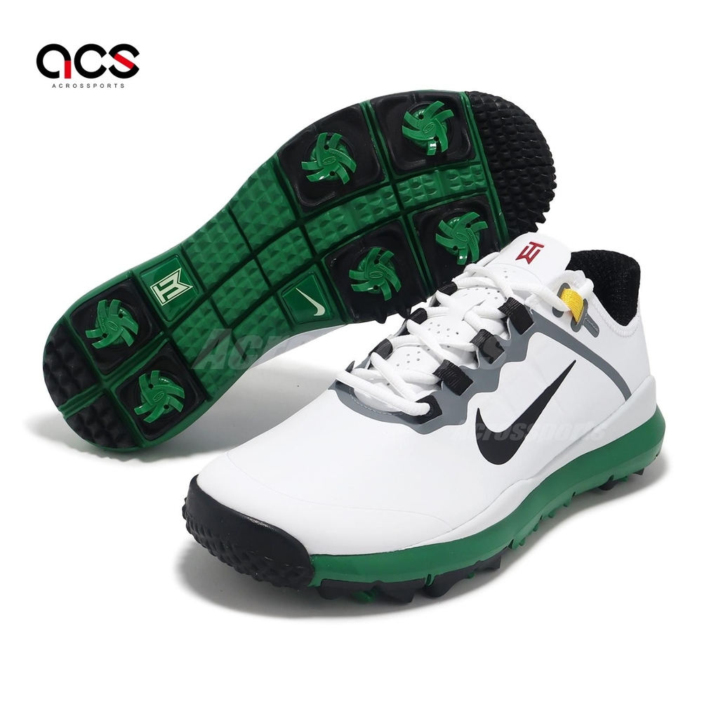 Nike 高爾夫球鞋TW 13 男鞋寬楦白黑防潑水老虎伍茲皮革運動鞋DR5753