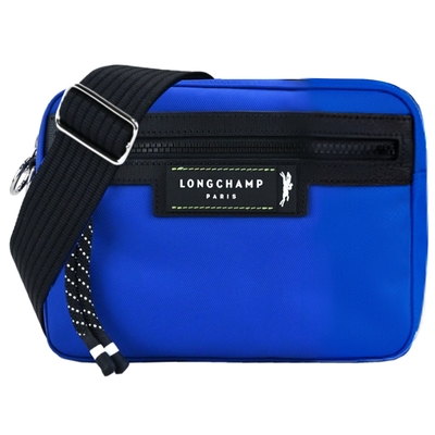LONGCHAMP LE PLIAGE ENERGY系列再生尼龍相機斜背包(小/寶藍)