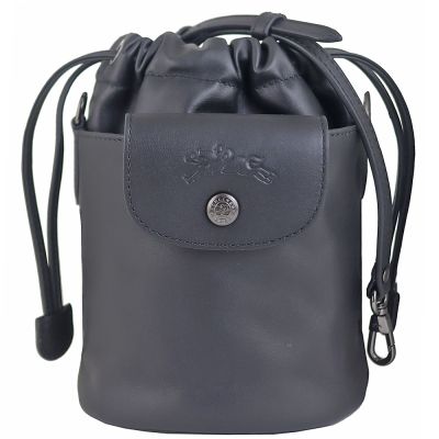 Longchamp LE PLIAGE XTRA 黑色牛皮肩背/斜背水桶包