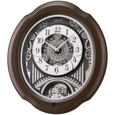 SEIKO 精工 典雅木質音樂鐘 時鐘 掛鐘 QXM609N SK045