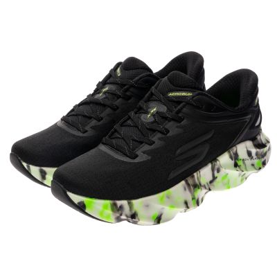 SKECHERS 男鞋 競速跑鞋系列 跑鞋 瞬穿舒適科技 SKX AERO BURST-GLOW IN THE DARK (246216BKGR)