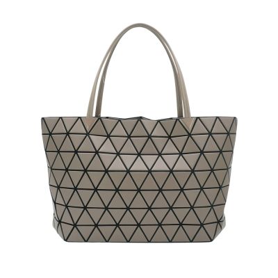 ISSEY MIYAKE BAOBAO 霧面幾何大型手提肩背包(深咖)