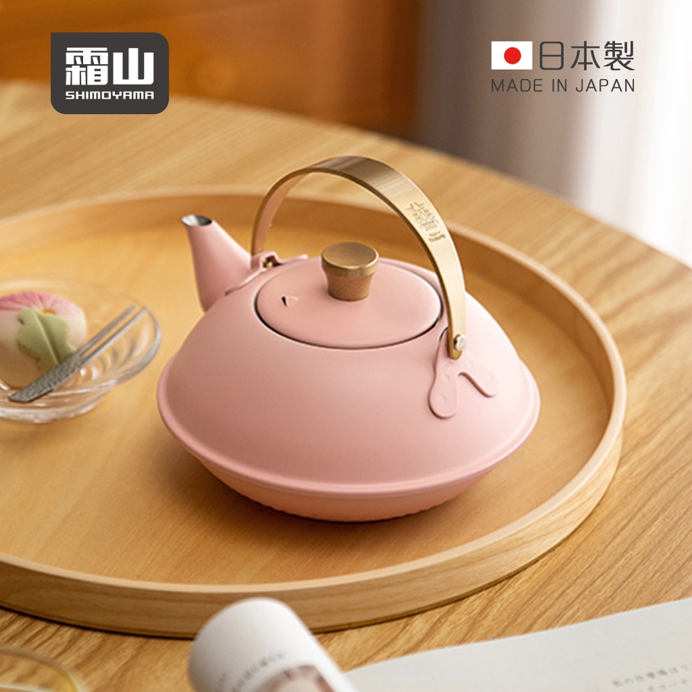 日本霜山日本製304不鏽鋼急須茶壺(附濾茶網)-600ml | 琴音壺/煮水壺