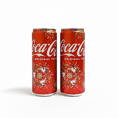 可口可樂 Coca-Cola 隨型罐330ml (24入/箱)_1+1組合(共2箱)