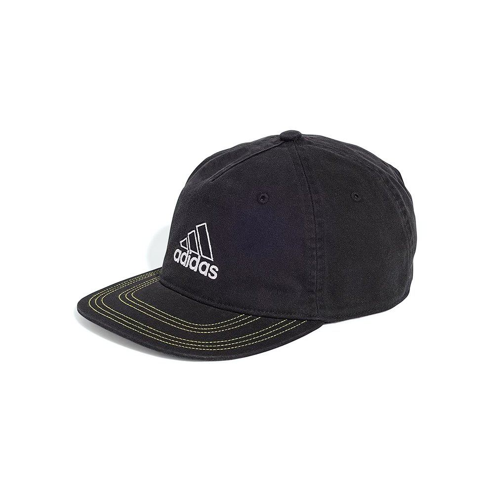 Adidas CAP 黑白黃色 帽子 愛迪達 遮陽帽 棒球帽 JC6058