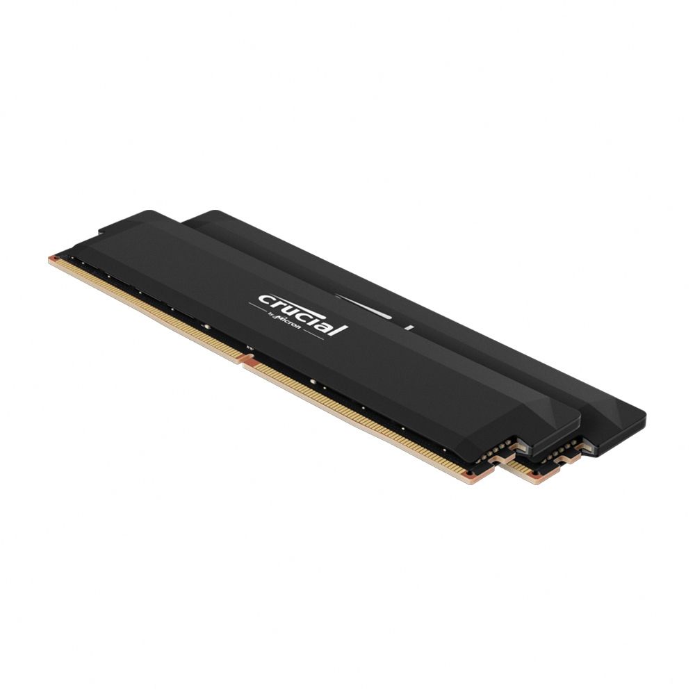 美光Micron Crucial PRO OC DDR5 6400 32G(16G*2)超頻(雙通)(黑散熱片