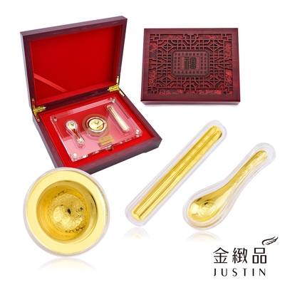 金緻品 黃金擺件 豐衣足食富貴擺件組 0.27錢