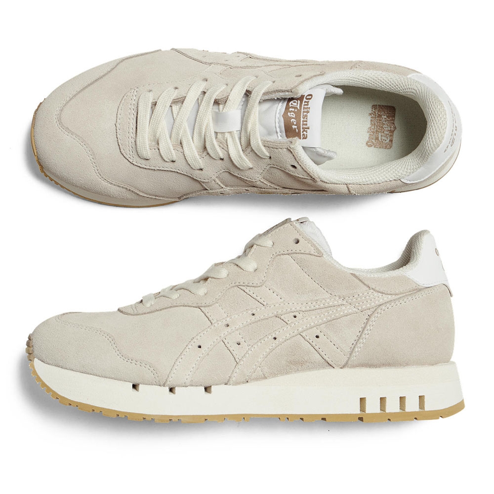 Onitsuka Tiger】鬼塚虎- 米色麂皮X-CALIBER 休閒鞋(1183C138