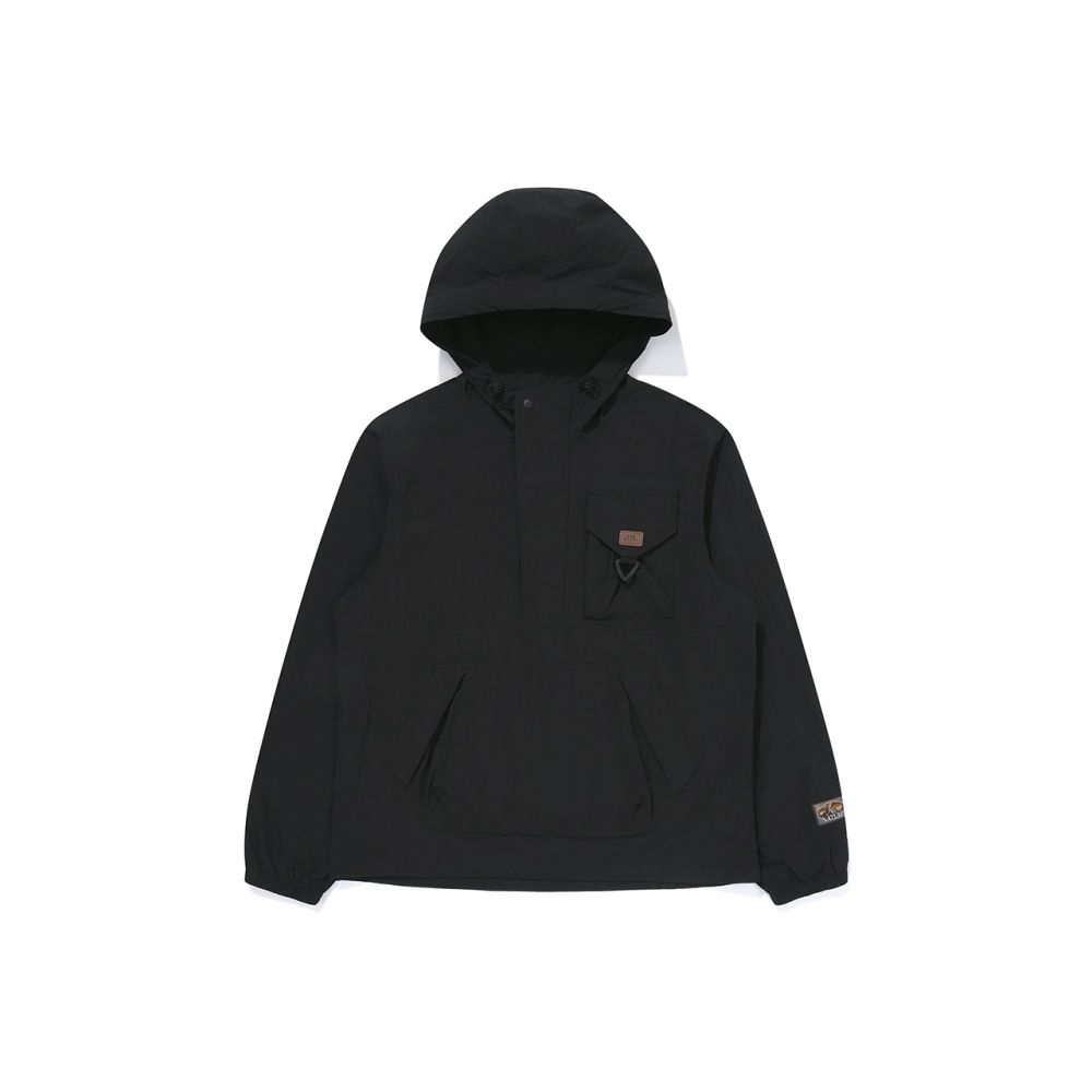 BBC EARTH 男 HOODIE ANORAK 半開襟上衣 黑色 BE51AW52M160