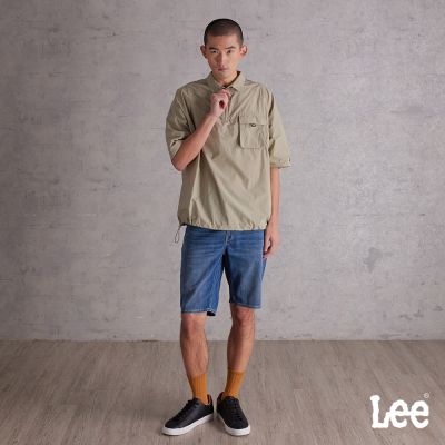 Lee 男款 902 涼感 牛仔短褲 JADE AIR系列 中藍洗水