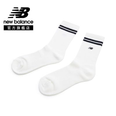 【New Balance】條紋中長襪_中性_米白色_AC0888WSSV