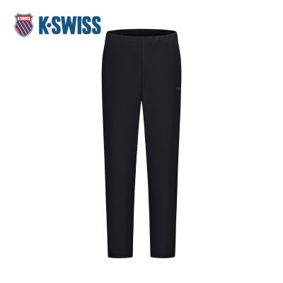 K-SWISS 運動長褲 MS JQD BRUSH KNIT PT 針織 男款 黑色 1012093-008