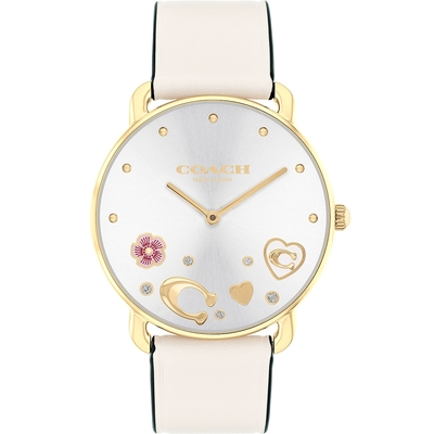 COACH Elliot 愛心C字女錶 夏日煥新提案 送禮推薦-36mm CO14504294